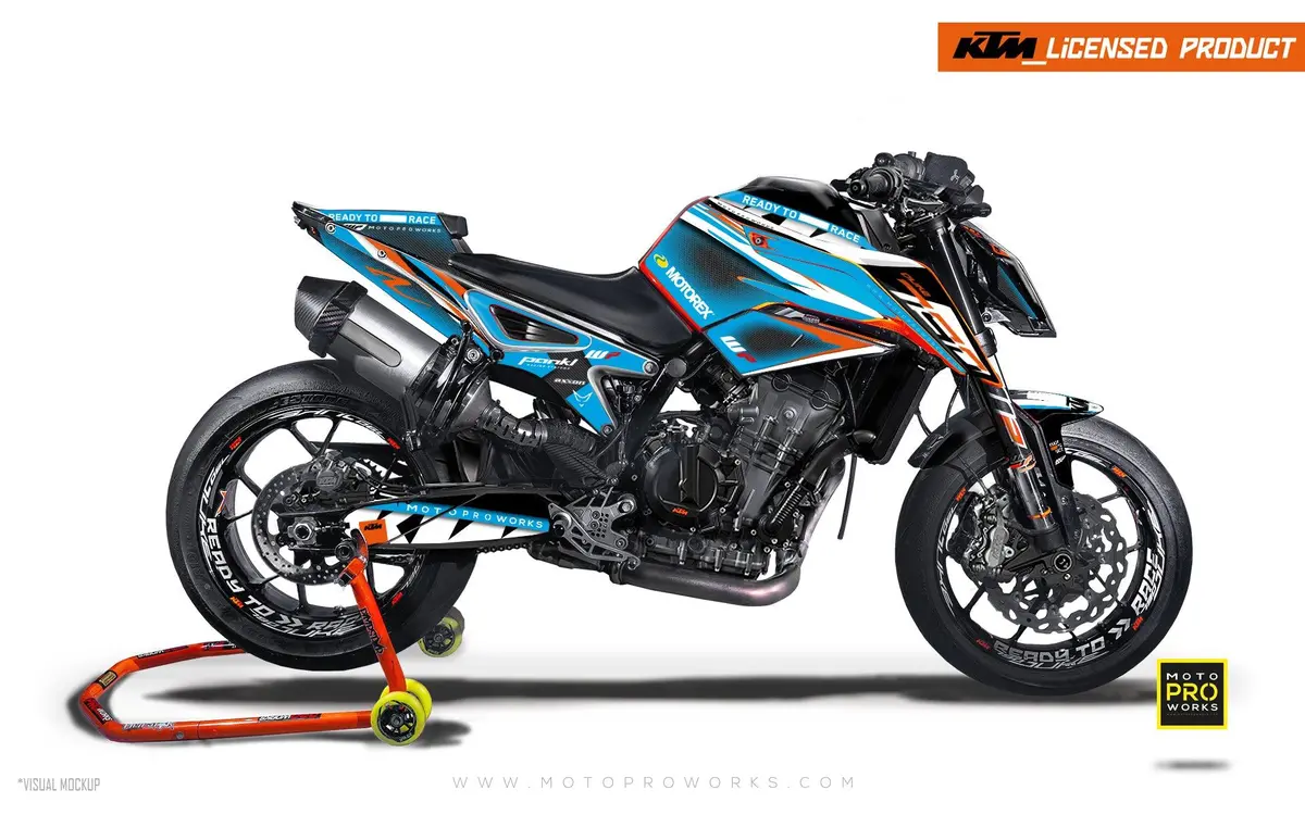 Ktm 790/890 Duke Graphics - "Scalpel" (Blue) 1