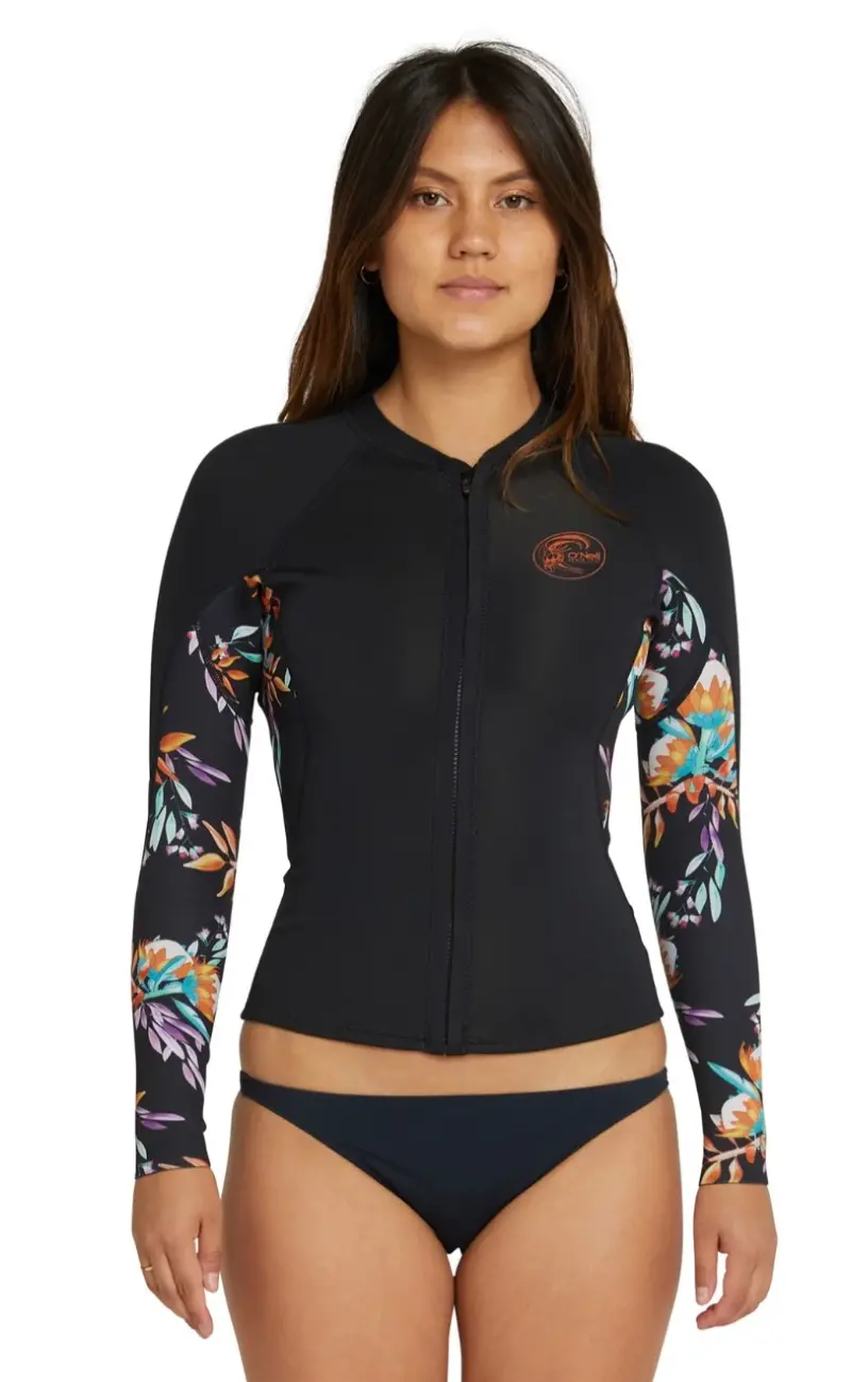 O'neill - Women's Bahia 1.5Mm Full Zip Wetsuit Jacket 1