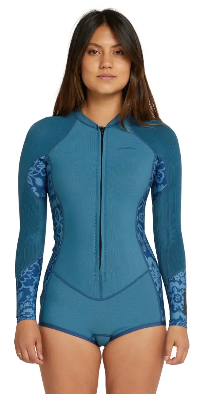 O'neill - Women's Hyperfreak Fz Ls Spring Suit 2Mm Wetsuit - Blue Haze 1