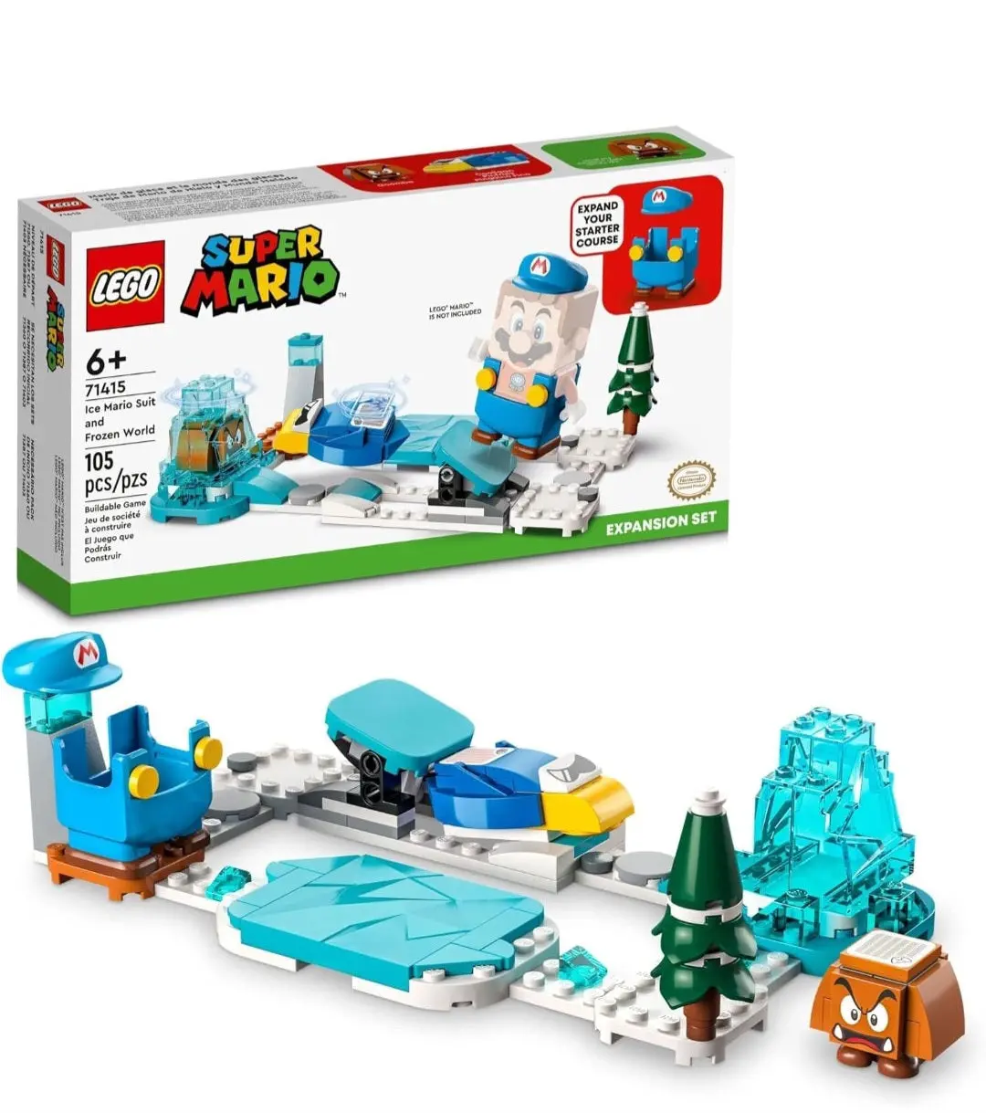 Lego Super Mario - Pacote De Expansão - Traje Mario De Gelo E Mundo Gelado 71415 1