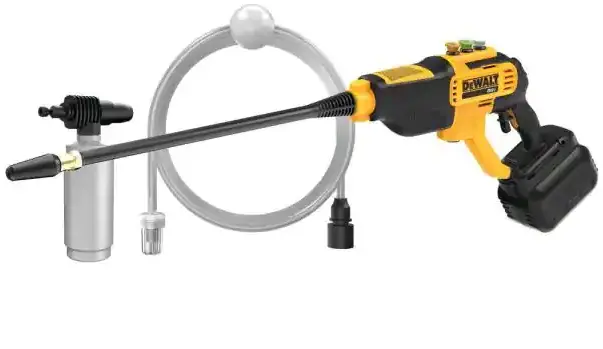 Dewalt 20V Max 550 Psi 1.0 Gpm Cold Water Cordless Electric Power Cleaner With 4 Nozzles, (1) 5.0 Ah Battery And Charger 1