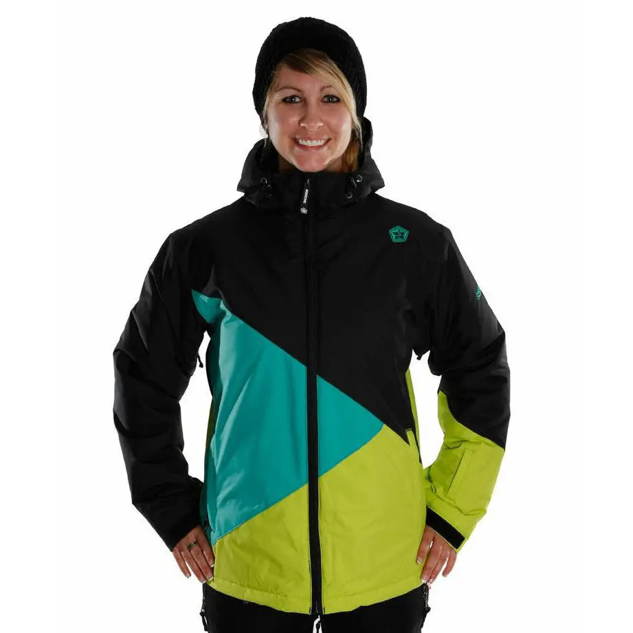 Sessions Crosschecked Jacket – Women's - Black 1