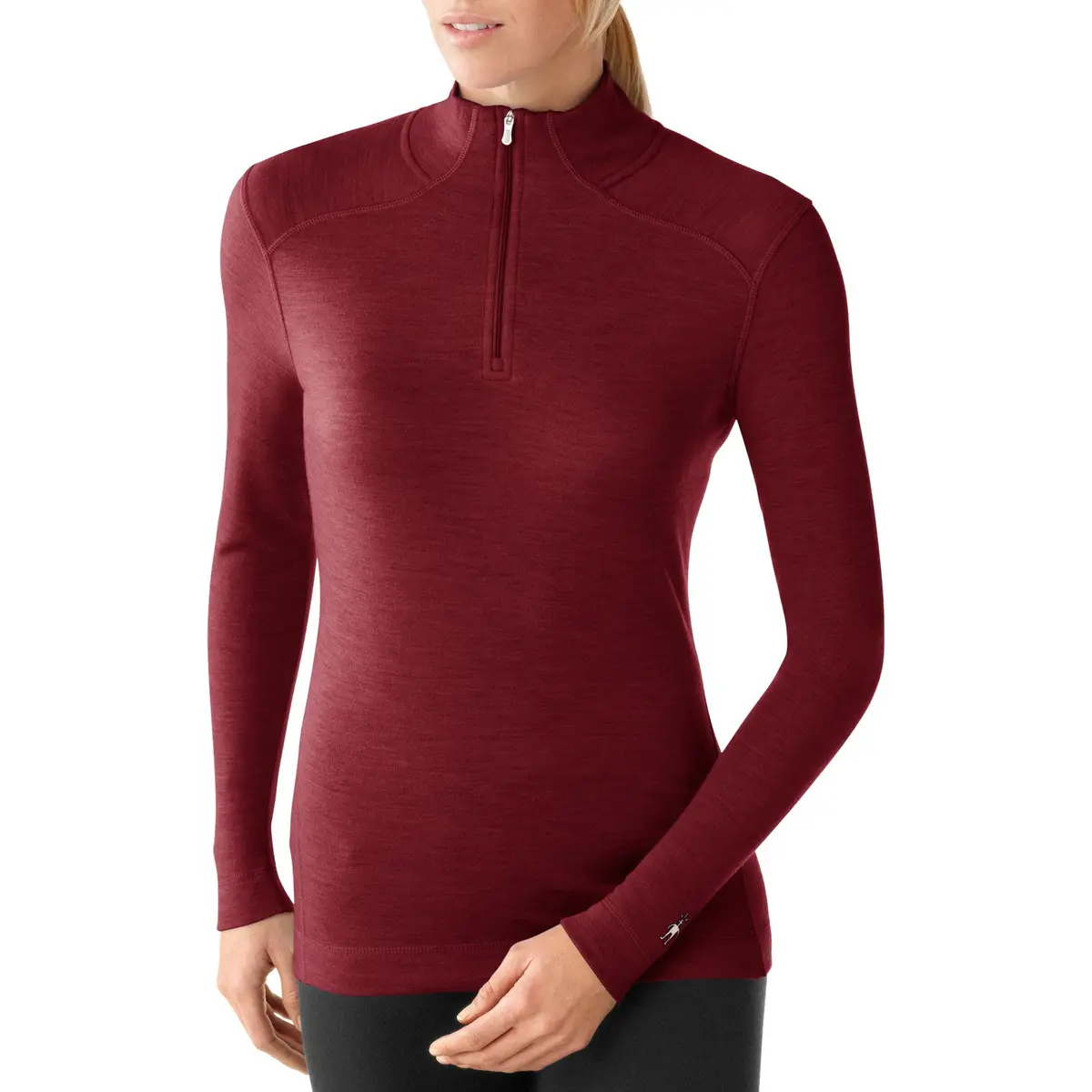 Smartwool Midweight Zip T  - Women's - Wine 1