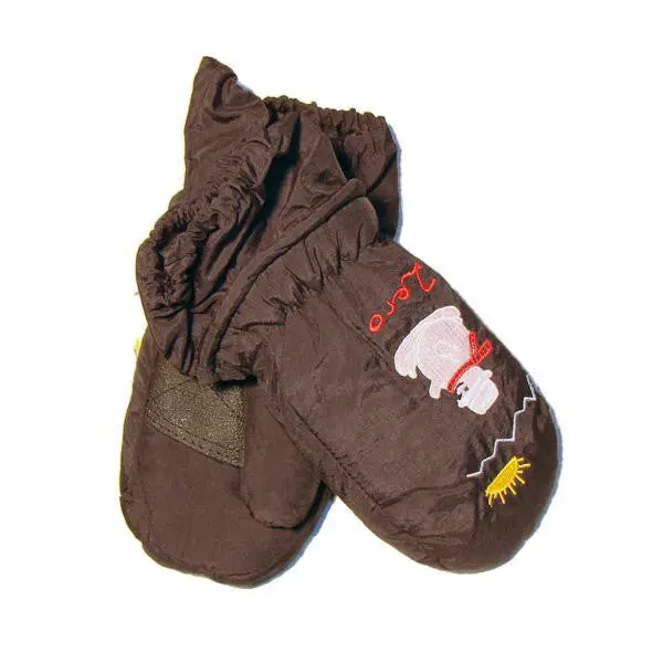 Snowman Mitten - Black 1