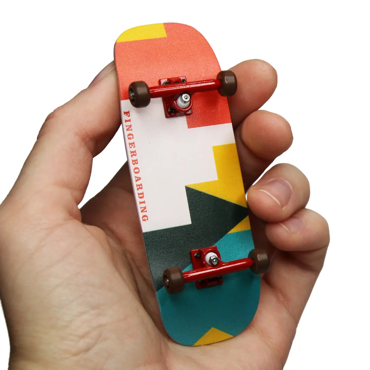 33.3Mm Boxy Shape Prolific Gen2 Fingerboard Complete - "Bold Letters" Graphic - Gen2 Prodigy Trucks + Pro Duro Bubble Bushings 1