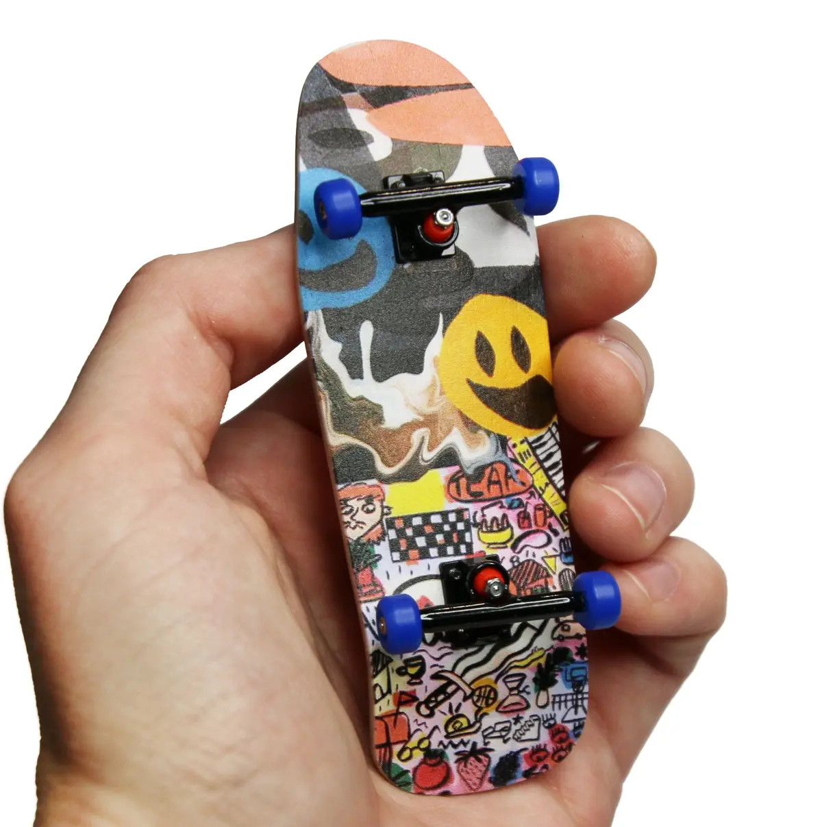 34Mm Carlsbad Cruiser Prolific Gen2 Fingerboard Complete - "Cizek Collage" Graphic - Gen2 Prodigy Trucks + Pro Duro Bubble Bushings 1