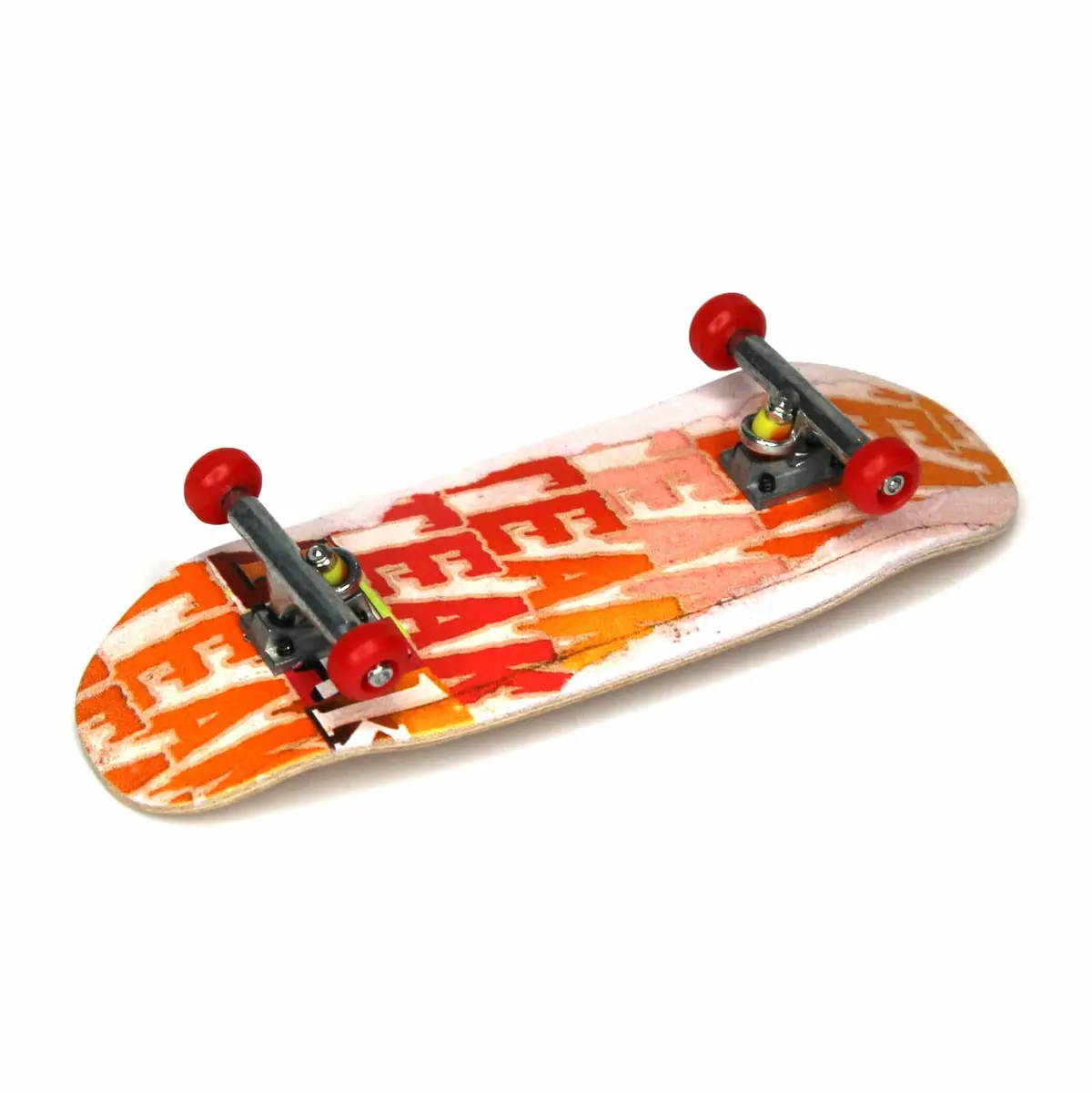 33.5Mm Ohh Shape Prolific Gen2 Fingerboard Complete - "Teak Stack" Graphic - Gen2 Prodigy Trucks + Pro Duro Bubble Bushings 2