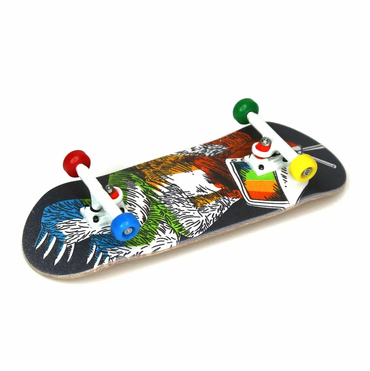 34Mm Prolific Gen2 Fingerboard Complete - "Calibrating Yeti" Graphic - Gen2 Prodigy Trucks + Pro Duro Bubble Bushings 2