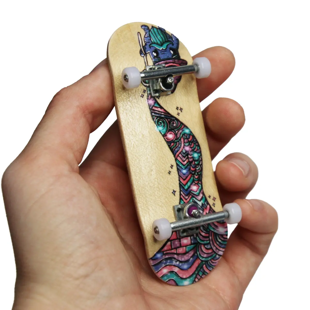 34Mm Prolific Gen2 Fingerboard Complete - "Spellbound" Graphic - Gen2 Prodigy Trucks + Pro Duro Bubble Bushings 1