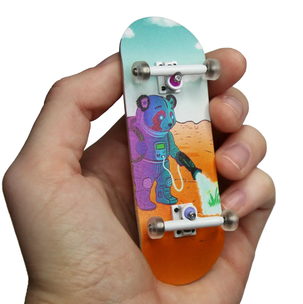 32Mm Prolific Gen2 Fingerboard Complete - "Space Roots" Graphic - Gen2 Prodigy Trucks + Pro Duro Bubble Bushings 1