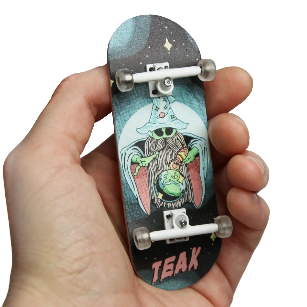 34Mm Prolific Gen2 Fingerboard Complete - "Mystic Glow" Graphic - Gen2 Prodigy Trucks + Pro Duro Bubble Bushings 1