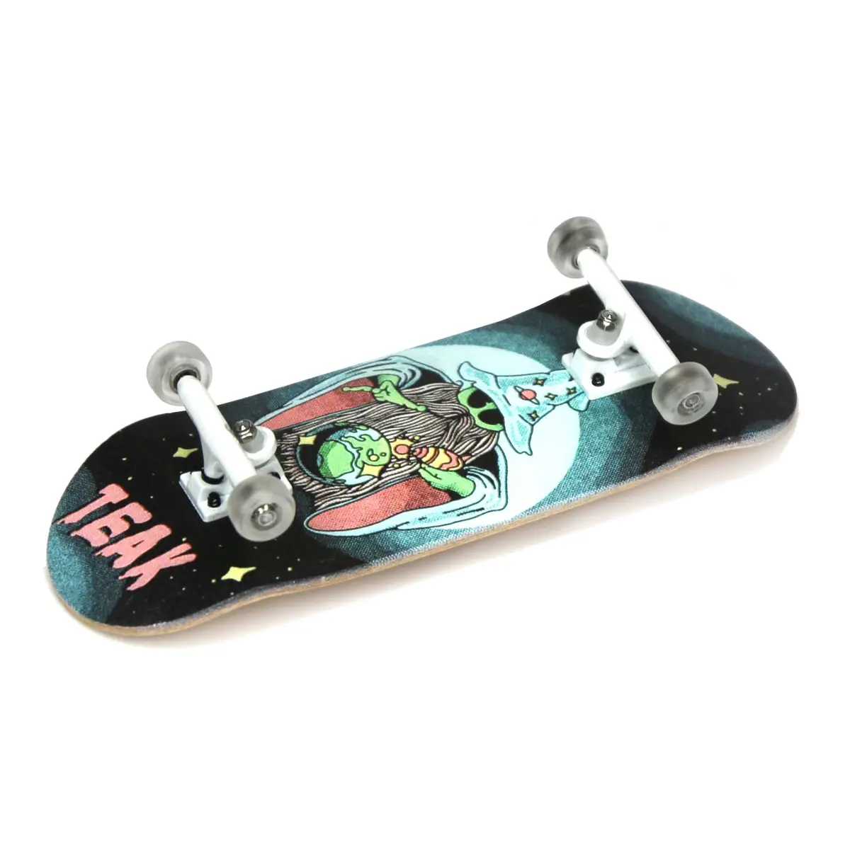 34Mm Prolific Gen2 Fingerboard Complete - "Mystic Glow" Graphic - Gen2 Prodigy Trucks + Pro Duro Bubble Bushings 2
