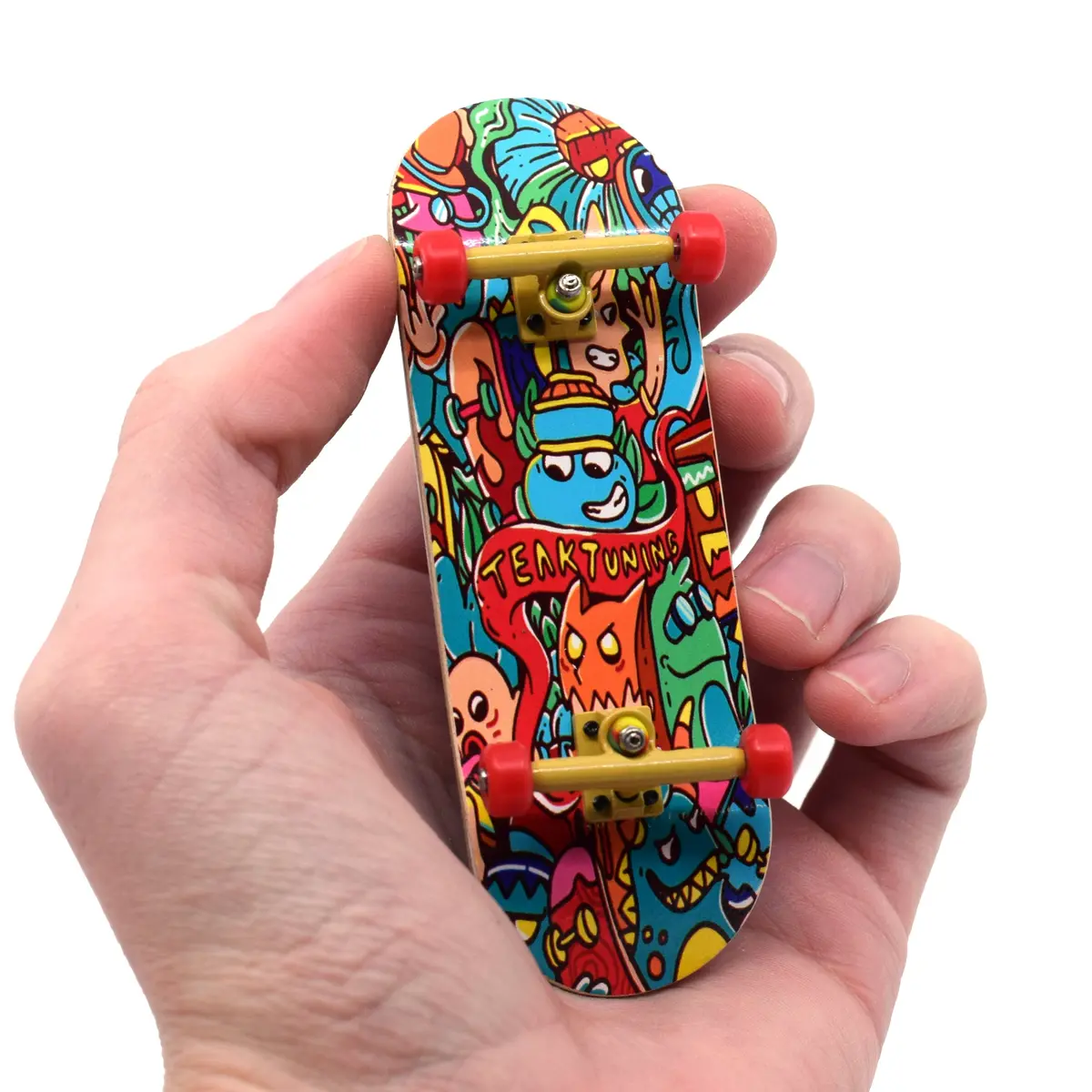 32Mm Prolific Gen2 Fingerboard Complete - "Bubble Bushings & Monsters" Graphic - Gen2 Prodigy Trucks + Pro Duro Bubble Bushings 1