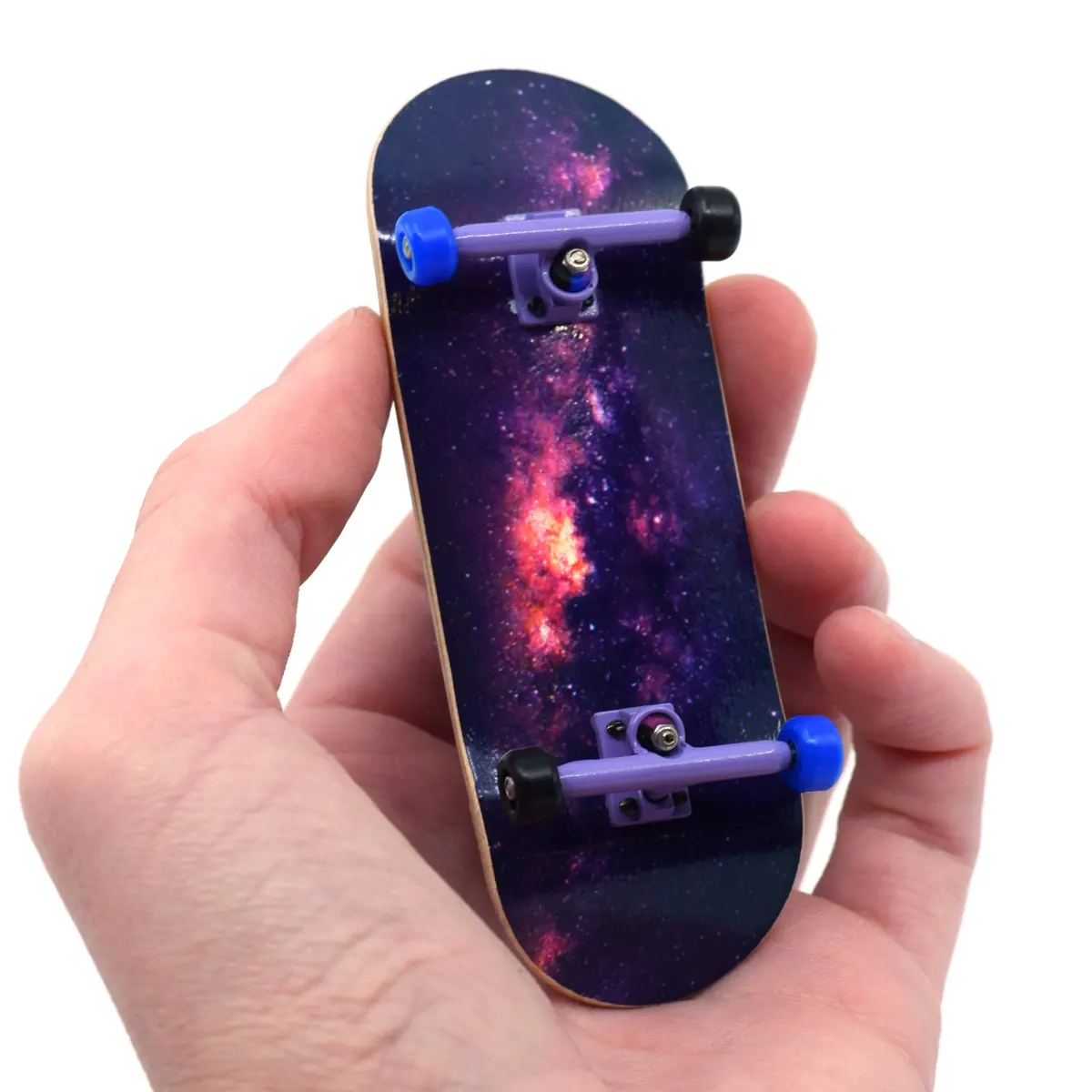 34Mm Prolific Gen2 Fingerboard Complete - "Galaxy" Graphic - Gen2 Prodigy Trucks + Pro Duro Bubble Bushings 1