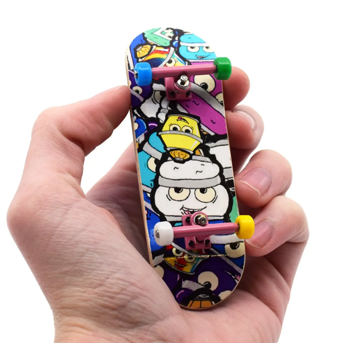32Mm Prolific Gen2 Fingerboard Complete - "Bubble Bushing Collage" Graphic - Gen2 Prodigy Trucks + Pro Duro Bubble Bushings 1