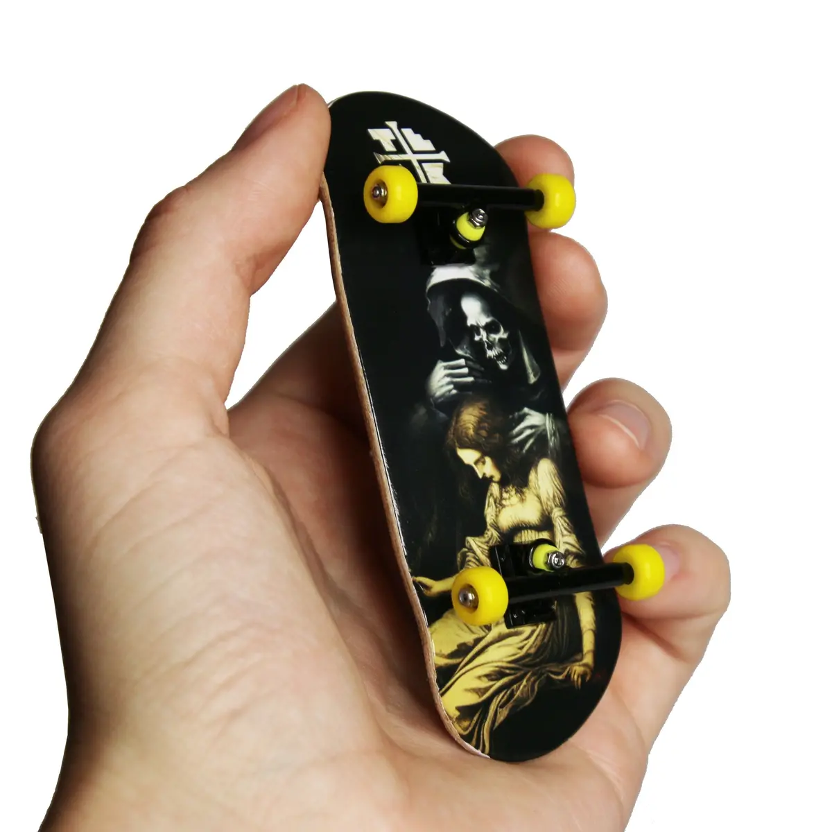 34Mm Prolific Gen2 Fingerboard Complete - "The Visit" Graphic - Gen2 Prodigy Trucks + Pro Duro Bubble Bushings 1