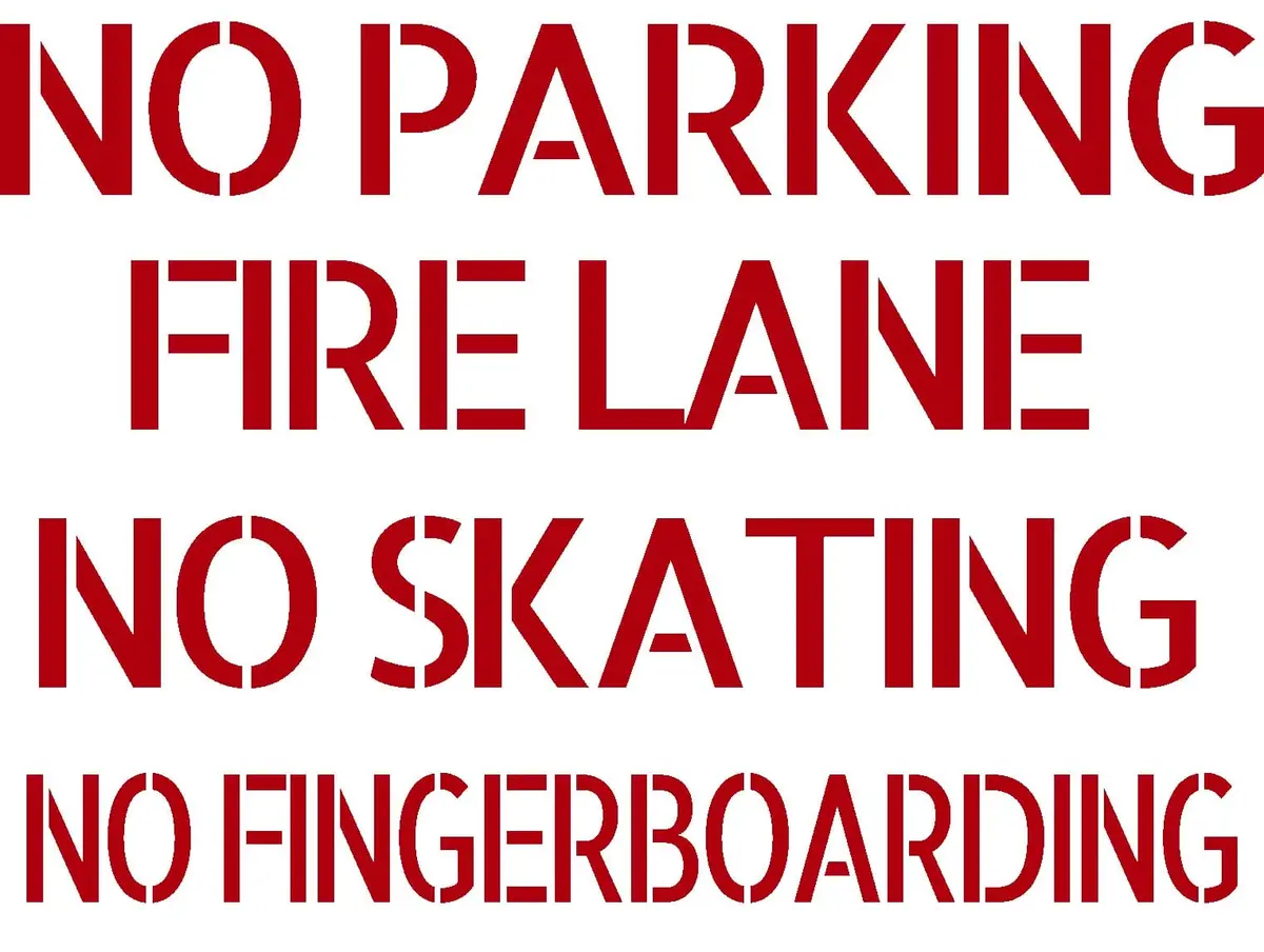 Diy Curb/Sidewalk Decal Kit - Sticker Sheet Of 4 Decals 12