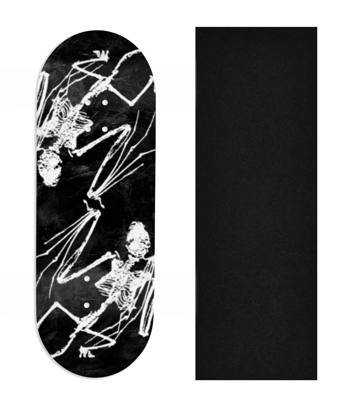Heat Transfer Graphic Wooden Fingerboard Deck, Design Contest 2024 Winner, Fivefiveandugly - "Phantoms" 1