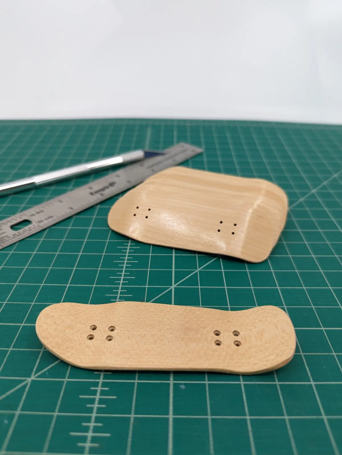 10Pk Maker Series Maple Wooden Carlsbad Cruiser Fingerboard Deck, "Unbranded" - 34Mm X 100Mm 2
