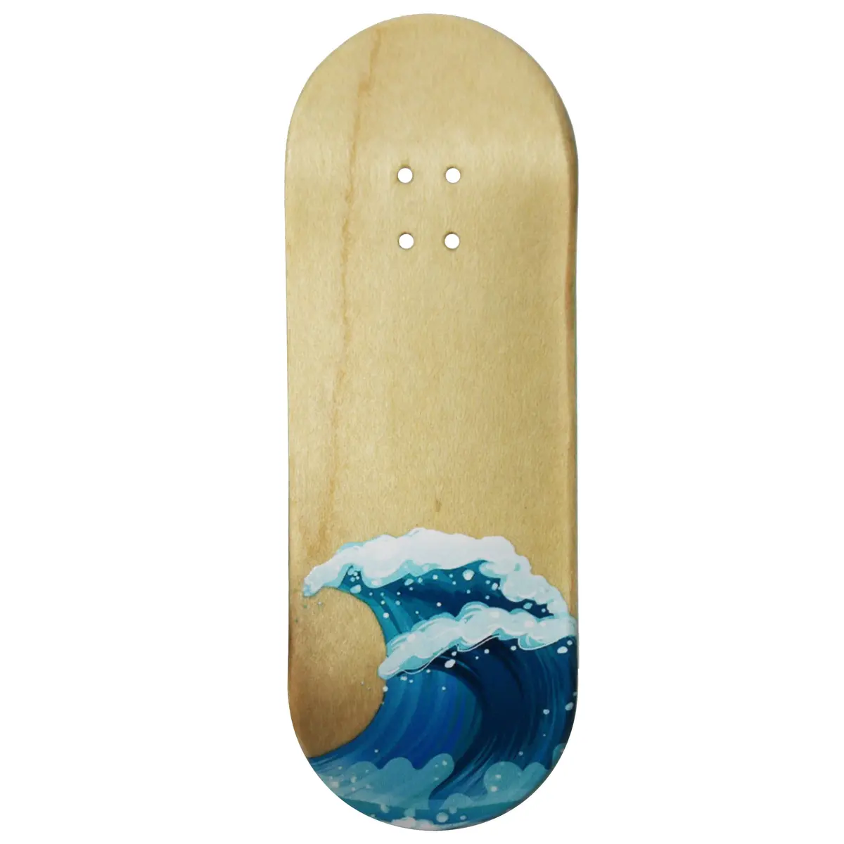 Flow Series Wooden Deck - “Waves” Graphic - 34X96mm With Colorful Plies 2