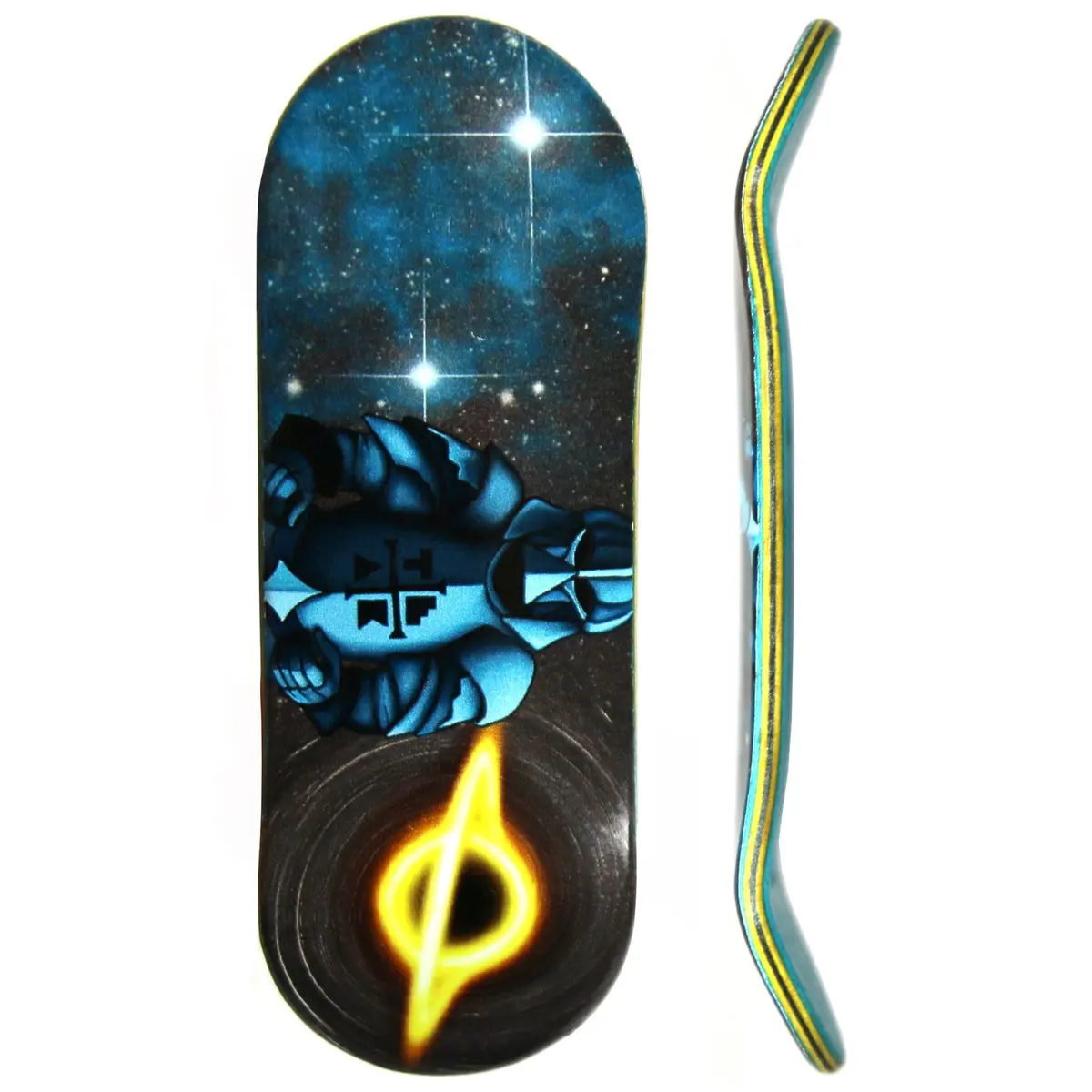 Flow Series Wooden Deck - Knightfall Vader Pro Model Graphic   - 34X96mm With Colorful Plies 1
