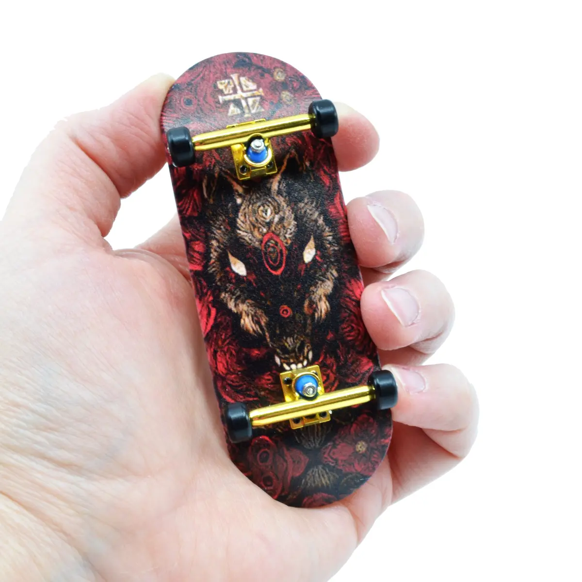 34Mm Prolific Gen2 Fingerboard Complete - "Howl In The Night" Graphic - Gen2 Prodigy Trucks + Pro Duro Bubble Bushings 1