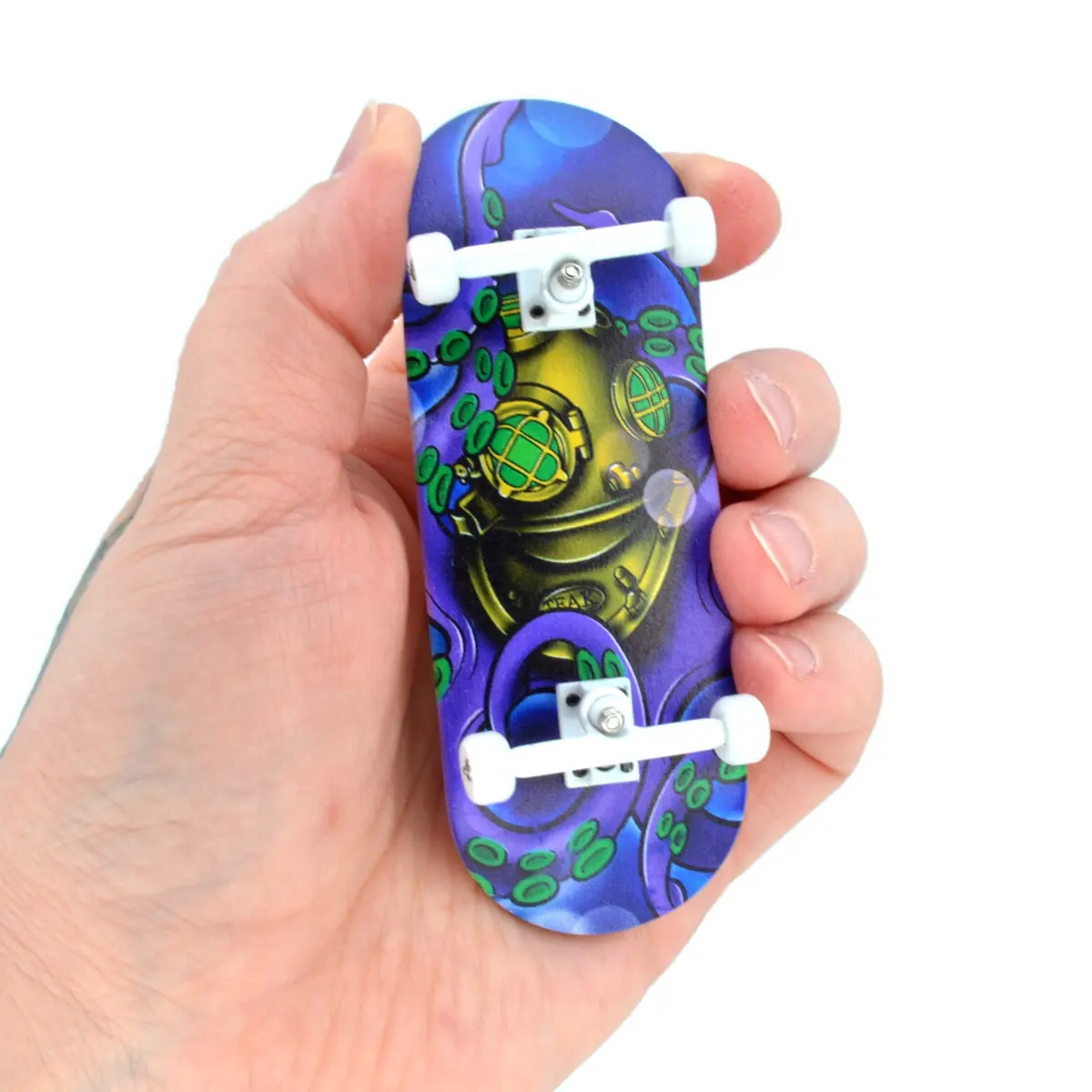34Mm Prolific Gen2 Fingerboard Complete - "Deep Sea Dive" Graphic - Gen2 Prodigy Trucks + Pro Duro Bubble Bushings 1