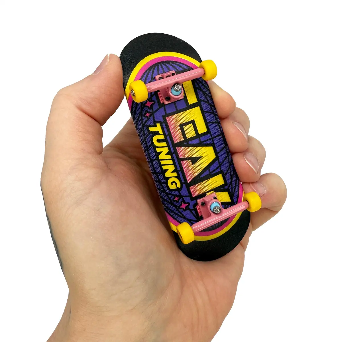 34Mm Prolific Gen2 Fingerboard Complete - "Retro Remix" Graphic - Gen2 Prodigy Trucks + Pro Duro Bubble Bushings 1