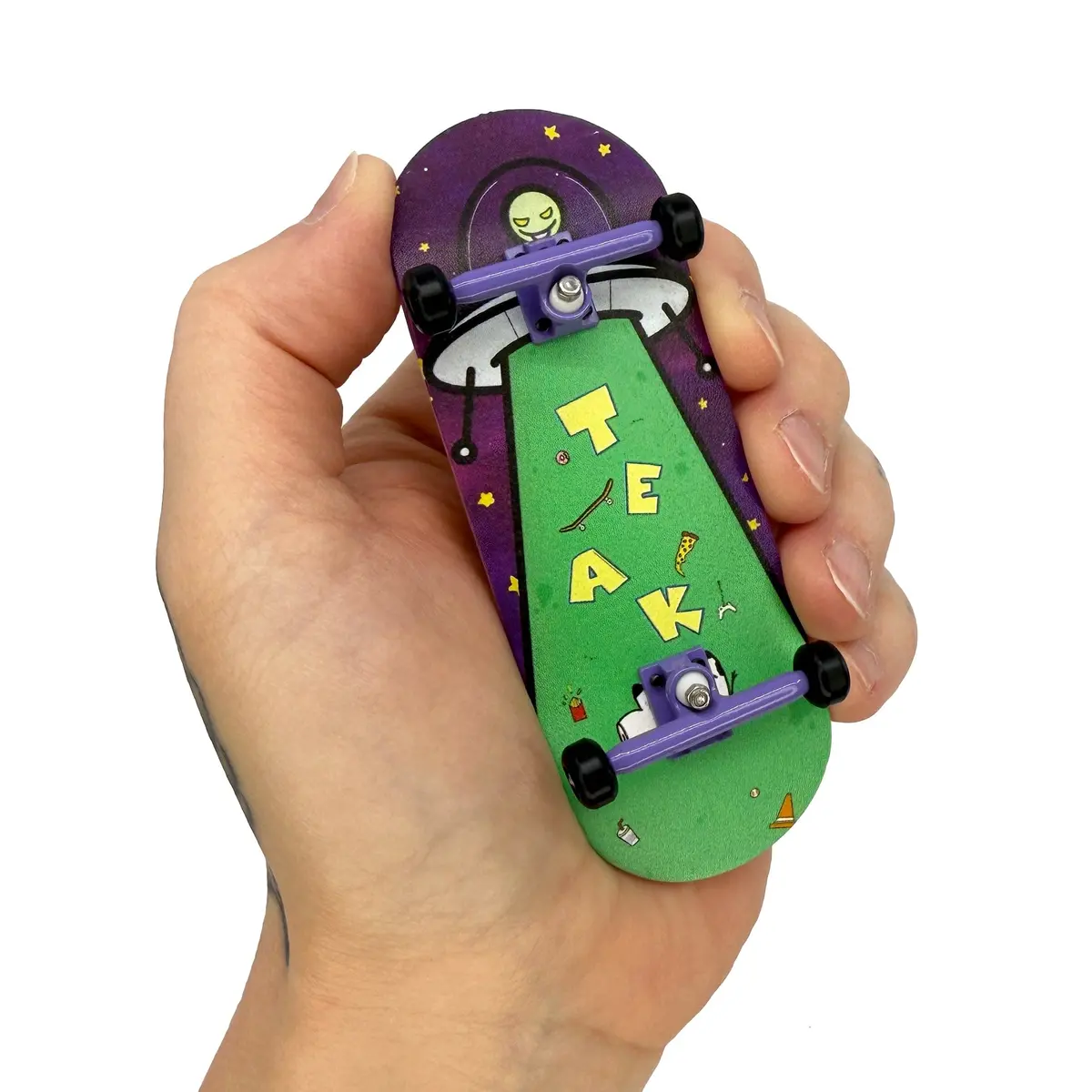 34Mm Prolific Gen2 Fingerboard Complete - "Ufo Sighting" Graphic - Gen2 Prodigy Trucks + Pro Duro Bubble Bushings 1