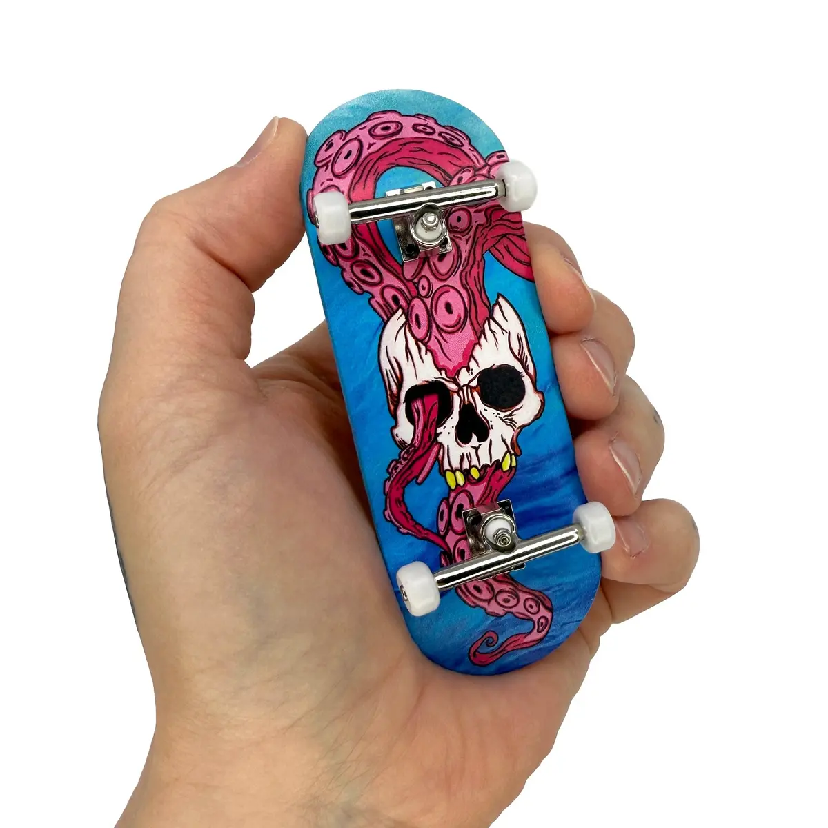 34Mm Prolific Gen2 Fingerboard Complete - "Tidal Terror" Graphic - Gen2 Prodigy Trucks + Pro Duro Bubble Bushings 1