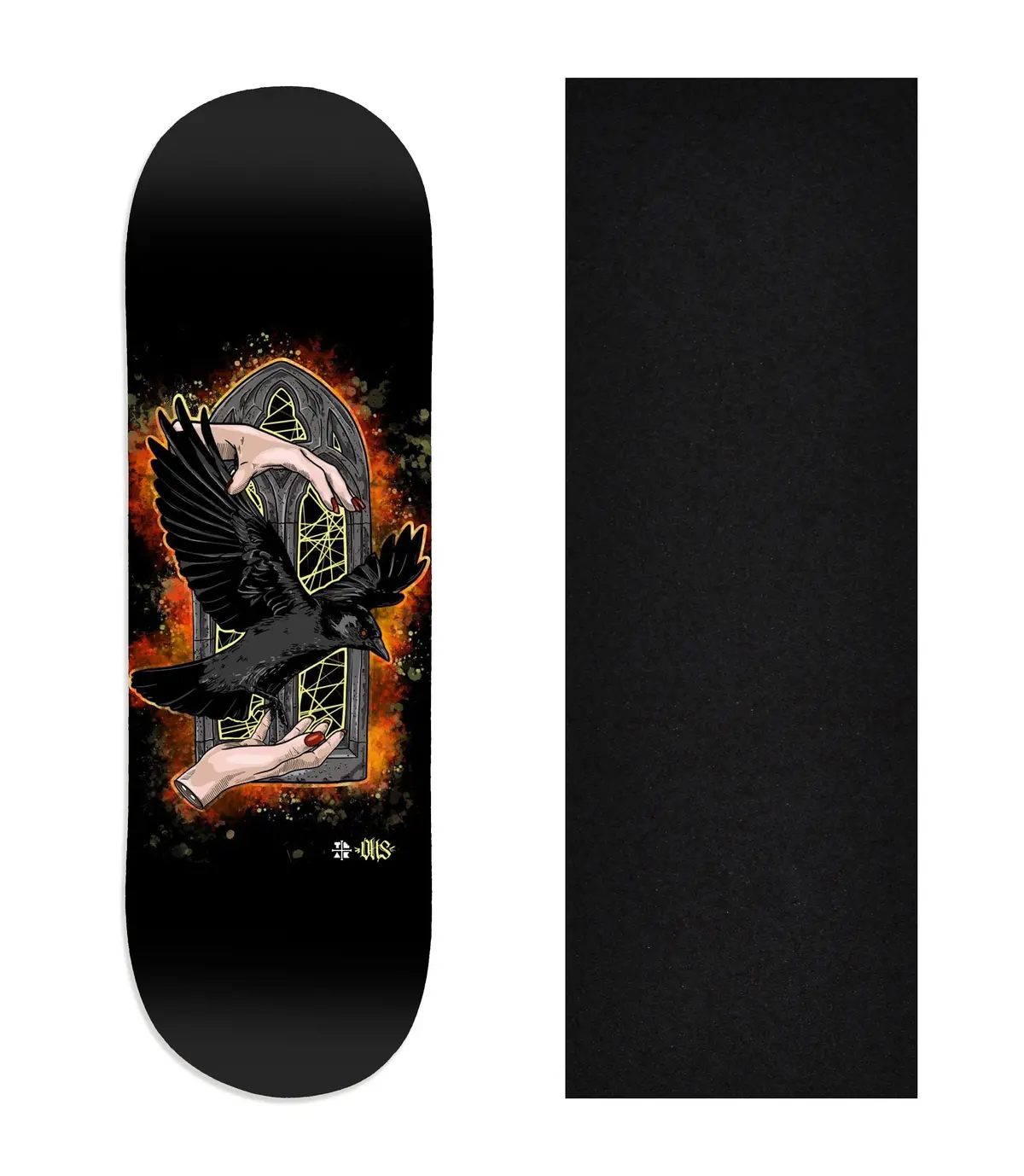 Heat Transfer Graphic Wooden Fingerboard Deck, @Onehandskate - Entry#147 7