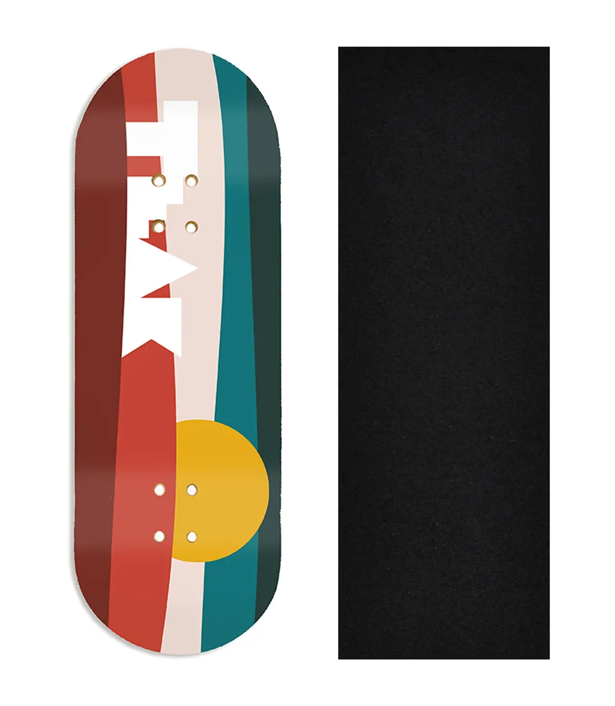 Heat Transfer Graphic Wooden Fingerboard Deck, @Constant_Signs - Entry#21 1
