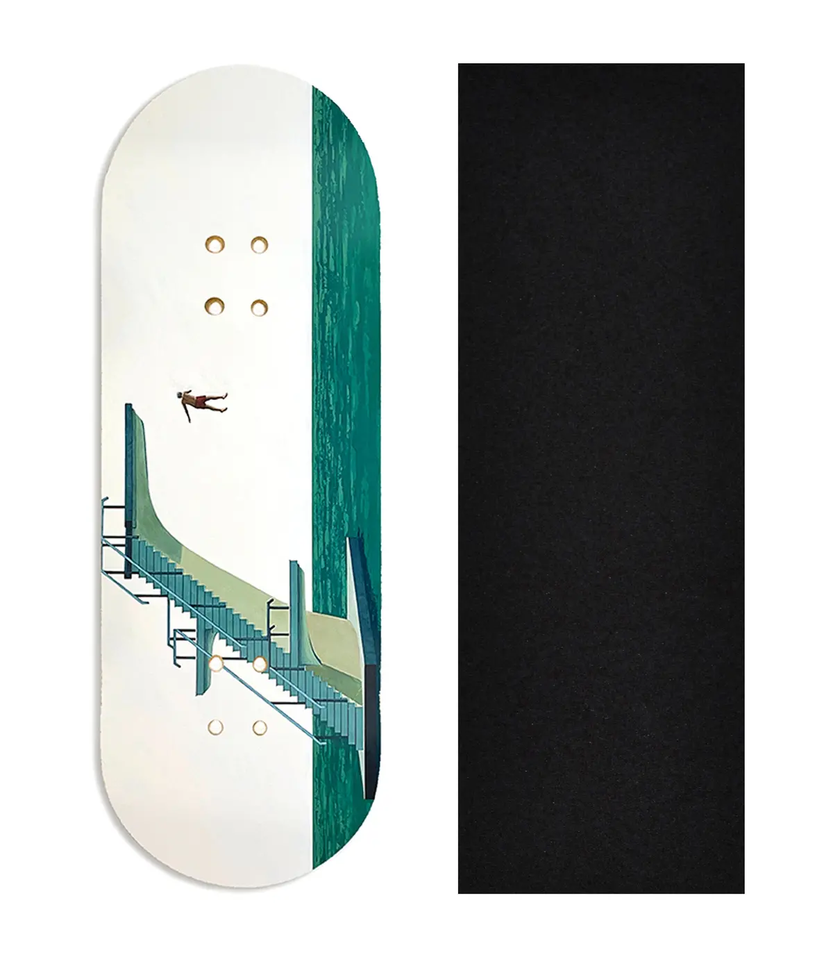 Heat Transfer Graphic Wooden Fingerboard Deck, Samual Walker - Entry #79 1