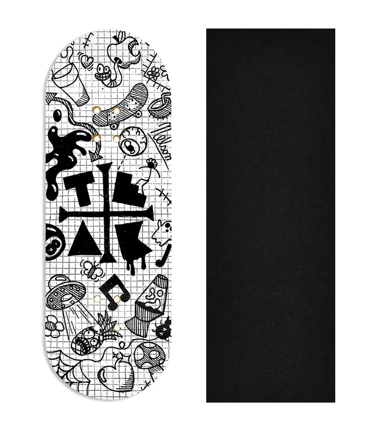 Heat Transfer Graphic Wooden Fingerboard Deck, @Nelsonartz - Entry#90 1