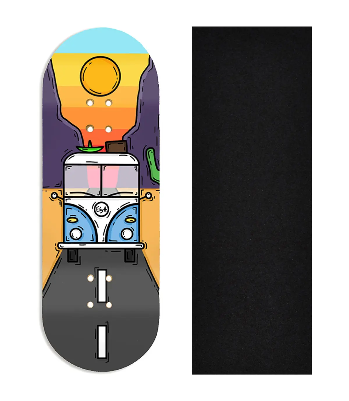 Heat Transfer Graphic Wooden Fingerboard Deck, @Esofiaa- Entry#104 1