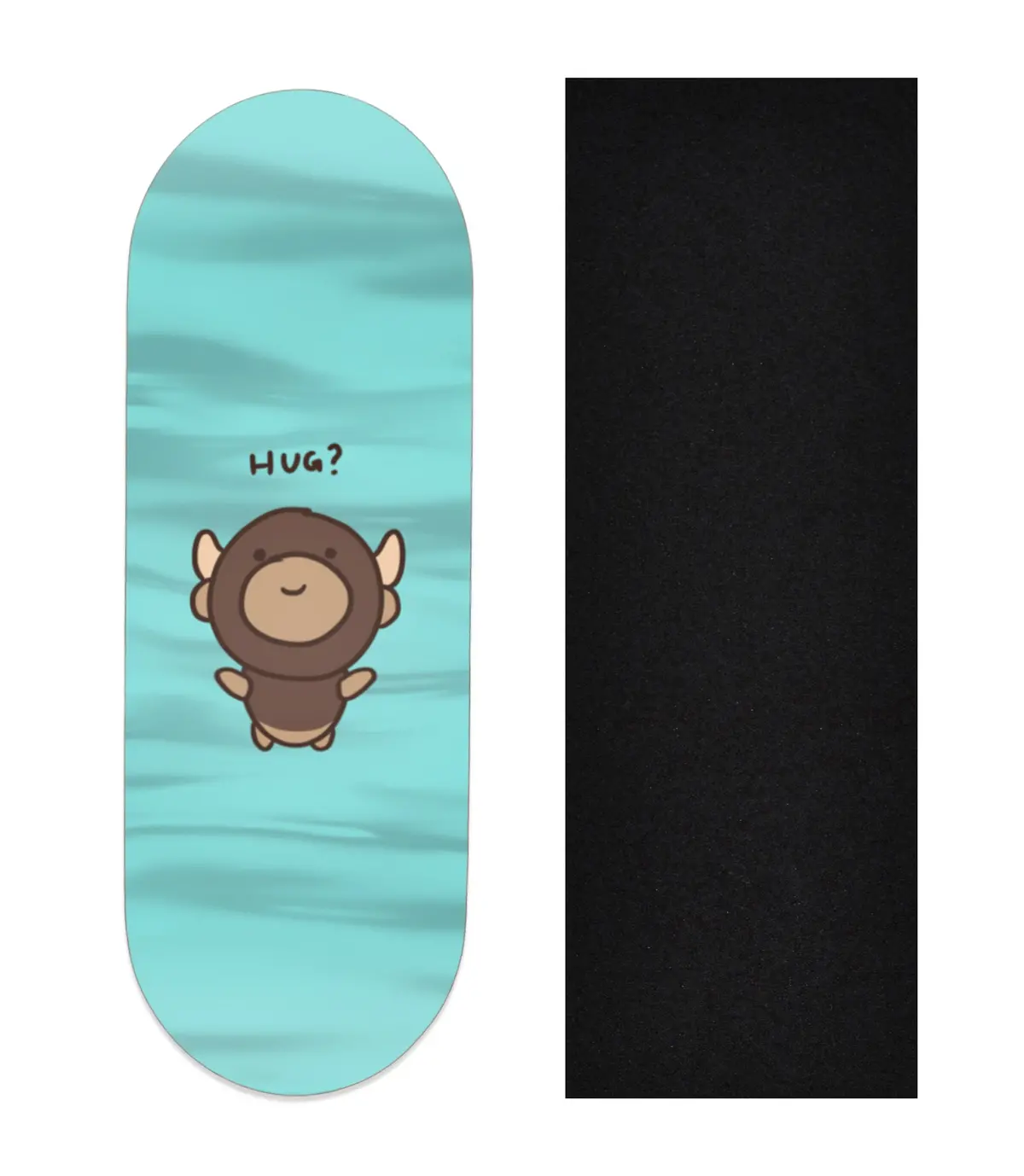 Heat Transfer Graphic Wooden Fingerboard Deck, "@Trumanlum - Entry 129" 1