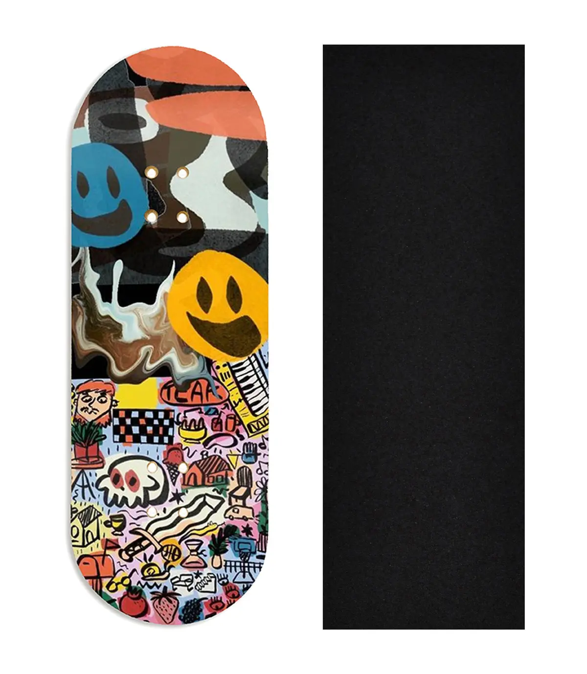 Heat Transfer Graphic Wooden Fingerboard Deck, @Cizek.Psd- Entry #134 1