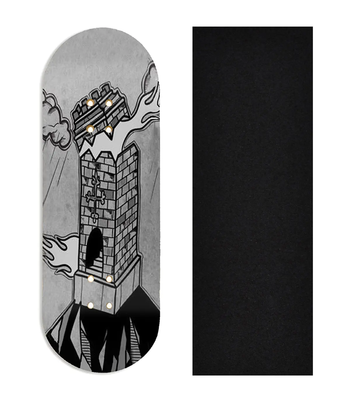 Heat Transfer Graphic Wooden Fingerboard Deck, @Dollhouse.Fb - Entry#139 1