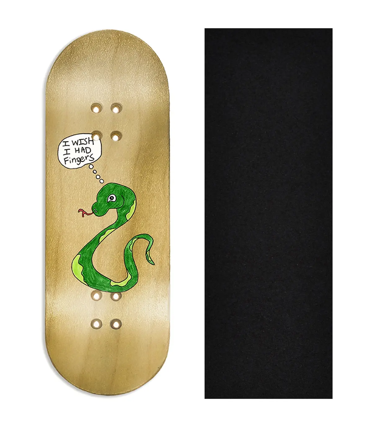 Heat Transfer Graphic Wooden Fingerboard Deck, @Growfingerboards - Entry#145 1