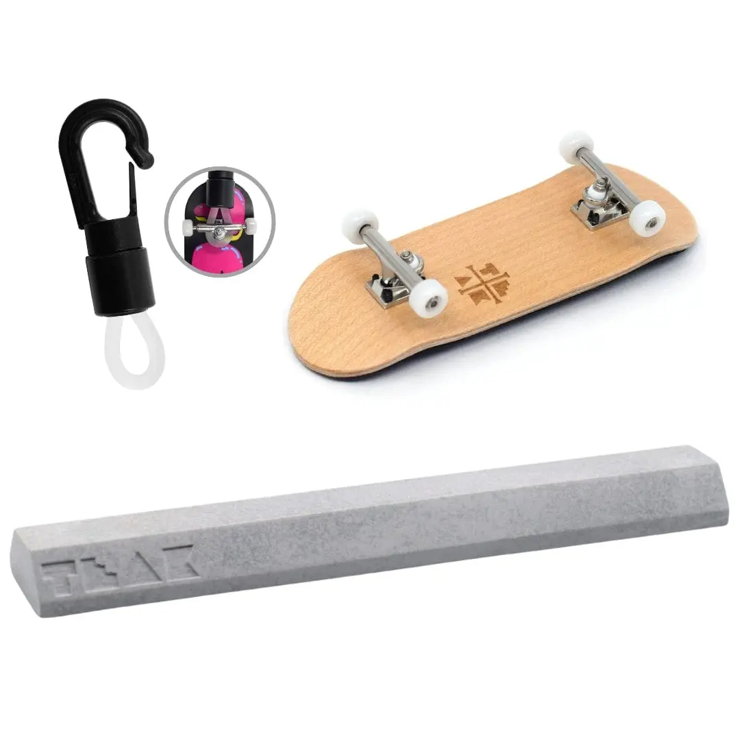 The Og Starter Set - Gen2 Starter Bundle With Ramp, Fingerboard Complete, And Travel Keychain 1