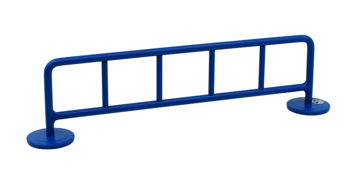 Bike Rack Style Fingerboard Rail, 10" Long - Steel Construction - Cobalt Blue 1