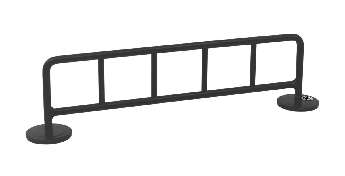 Bike Rack Style Fingerboard Rail, 10" Long - Steel Construction - Grey Mist 1