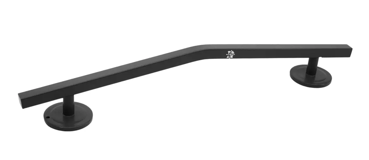 Straight, Mellow Peak Style Fingerboard Rail, 12" Long - Steel Construction - Grey Mist 1
