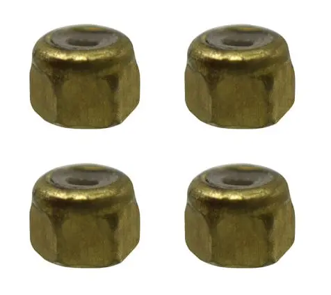 Professional Nylon Insert Fingerboard Lock Nuts (Gold Colorway) 1