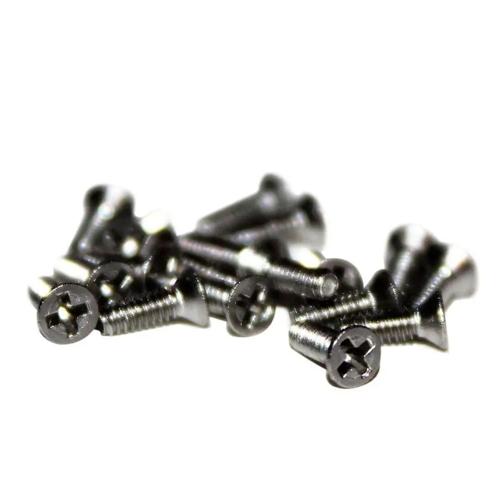 Stainless Steel Fingerboard Screws For Truck Attachment To Decks Or Rethreading Trucks- 6Mm Or 5Mm Lengths 1