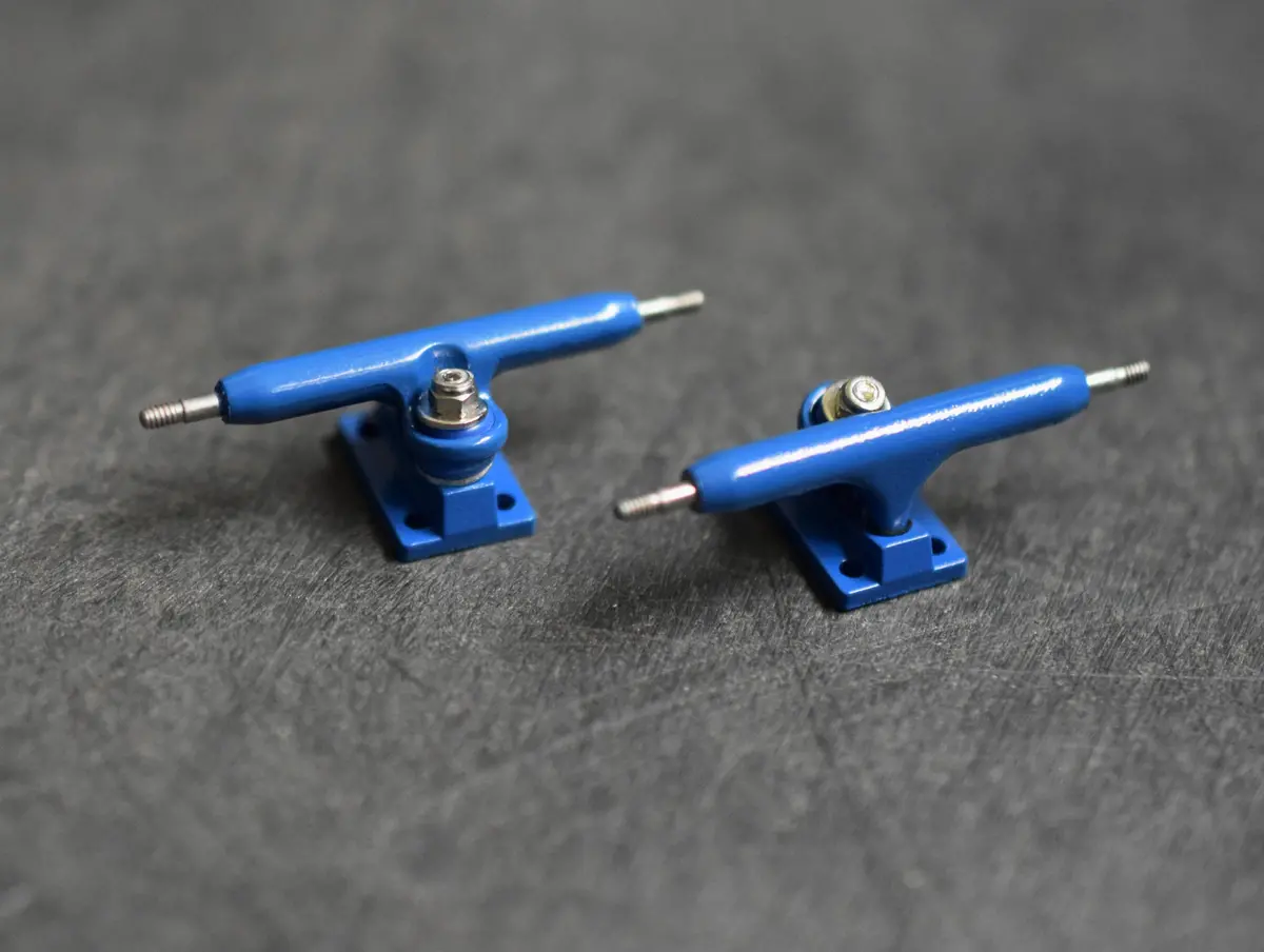 34Mm Prodigy Gen2 Pro Fingerboard Trucks - Blue Colorway - Includes Pro Duro Bubble Bushings 1