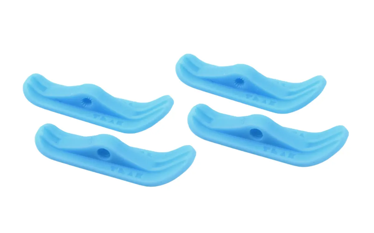 Finger Skis - 43 Mm Long - Upgraded Resin Construction - Light Blue Colorway 1