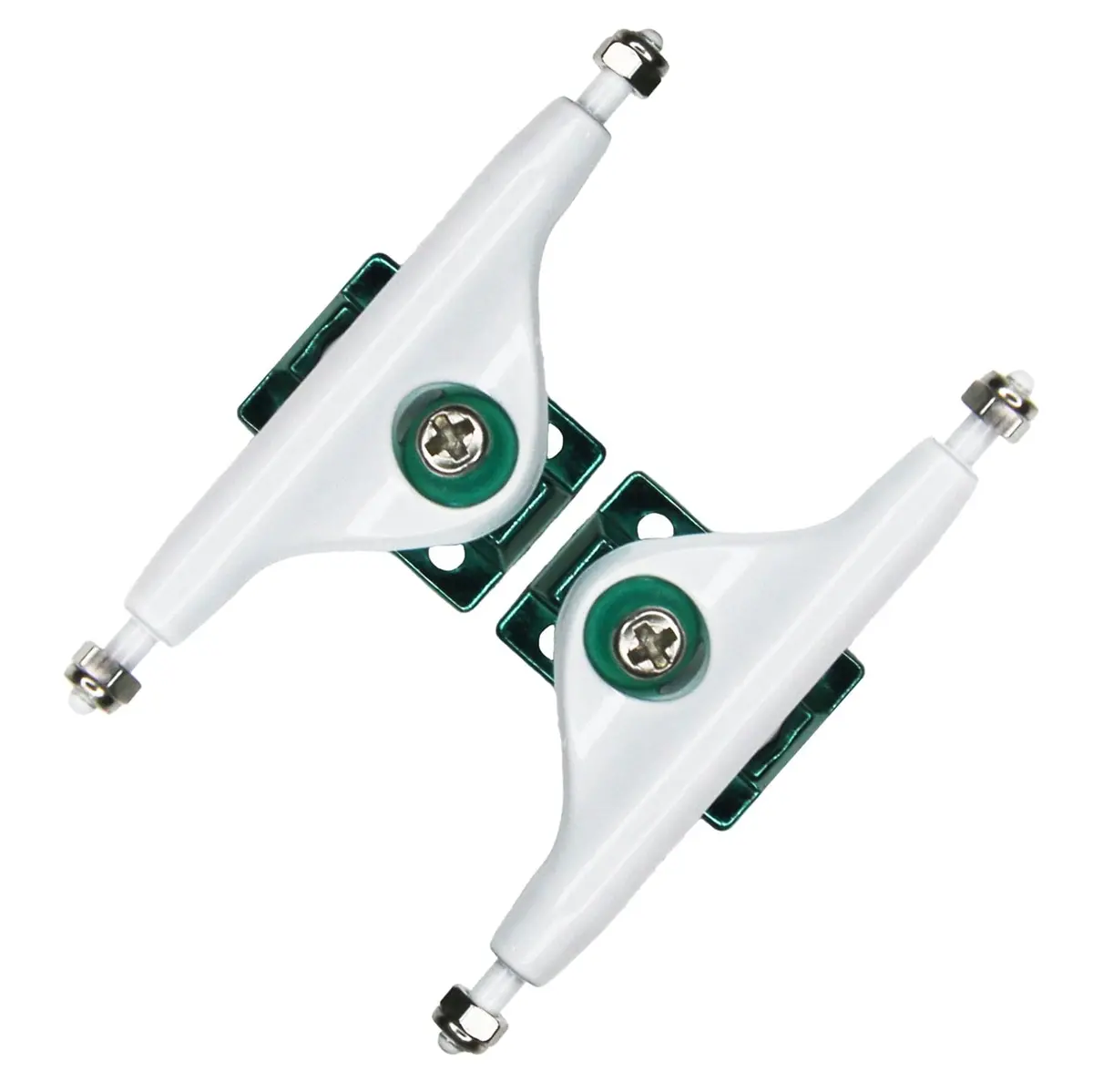 34Mm Obsius X Teak Pro Fingerboard Trucks - Limited Edition Teal And White Collab Colorway 1