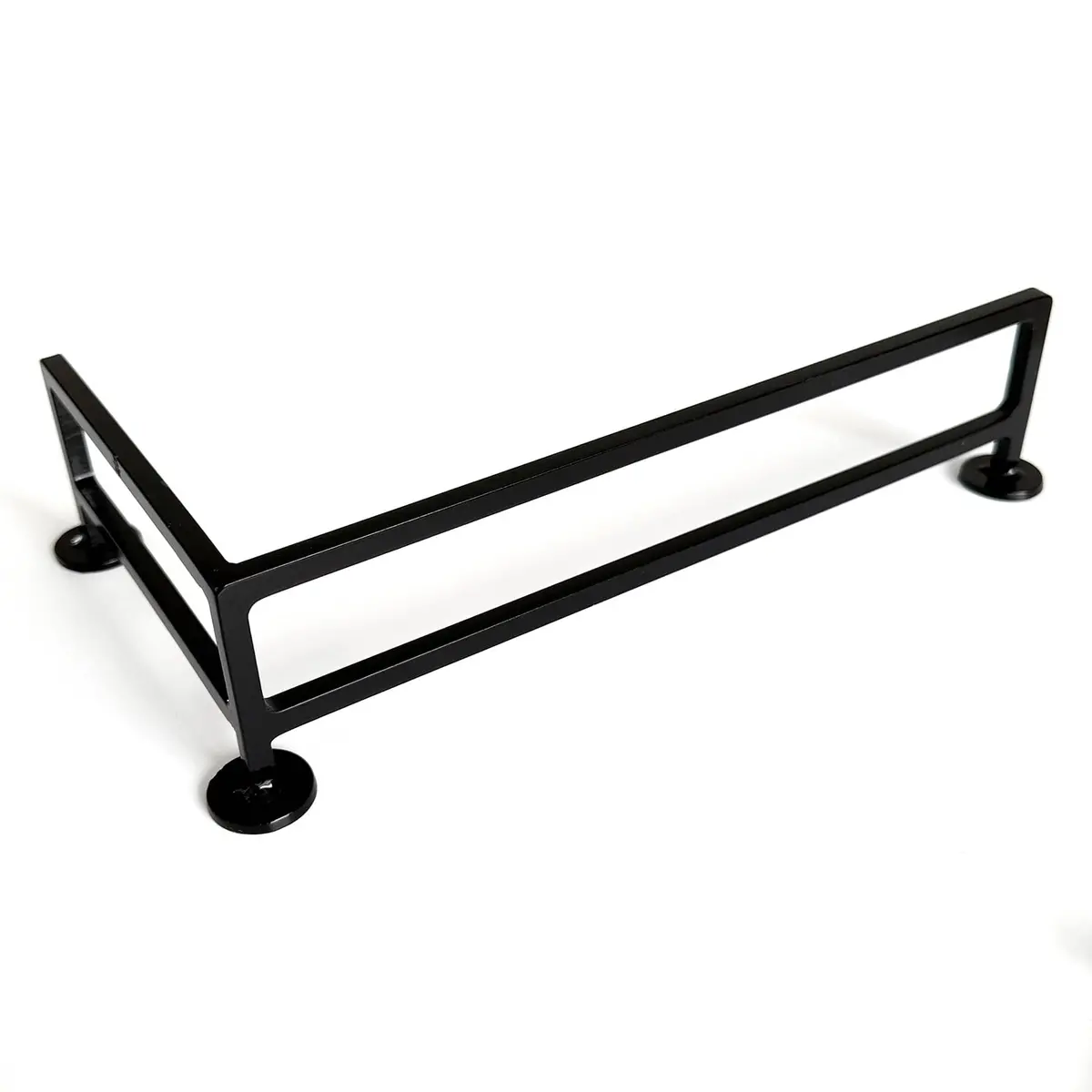 Fence Style, Reverse L-Shaped Fingerboard Rail V2, 11" Long - Steel Construction - Made In Usa - Black 1