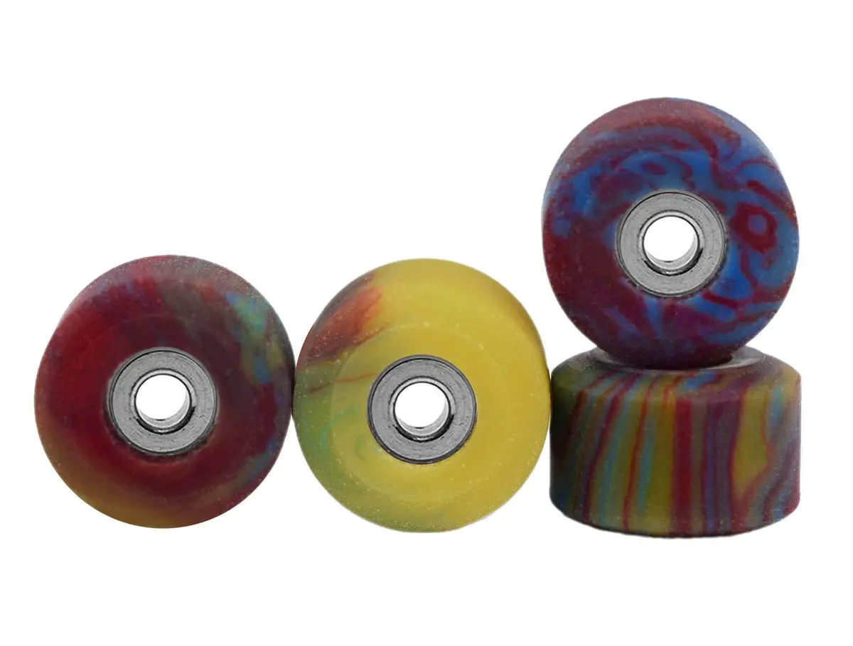 Apex New Street Wheels - 61D Urethane - Ultraspin Bearings - "Tie Dye Swirl" 1